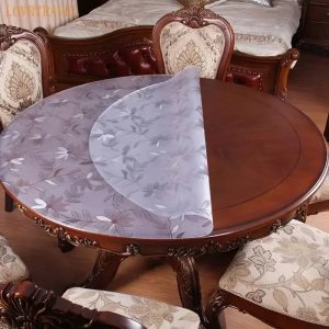 Hule Transparente Estampada
