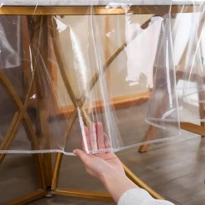 Hule Transparente Redonda Elástica