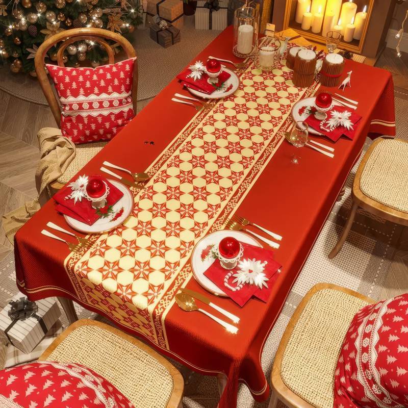 Mantel Antimanchas Estrellas Navideñas Mantel Antimanchas Estrellas Navideñas