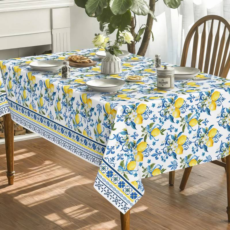 Mantel Antimanchas Limones Azules Mantel Antimanchas Limones Azules - Imagen 4