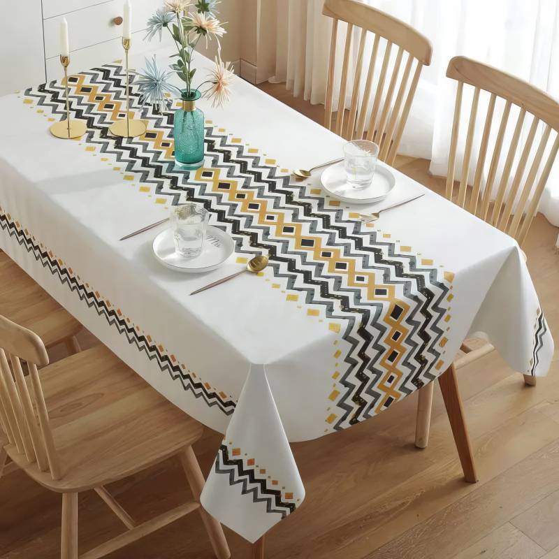 Mantel Antimanchas Zigzag Nórdico Mantel Antimanchas Zigzag Nórdico