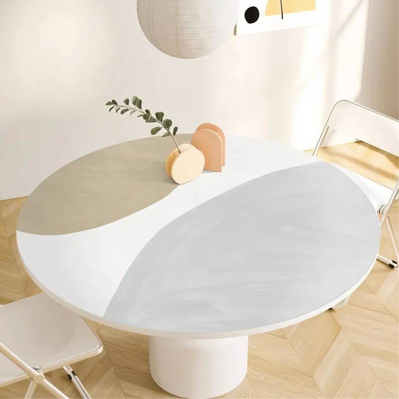 Mantel de Hule Bicolor Minimalista Mantel de Hule Bicolor Minimalista