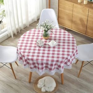 Mantel de Hule Cuadros Vichy Rojo Mantel de Hule Cuadros Vichy Rojo