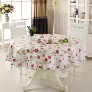 Mantel de Hule Flores Rojas Mantel de Hule Flores Rojas