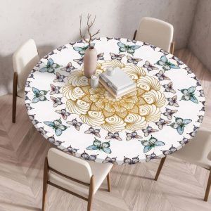 Mantel Elástico Mandala Mariposas Mantel Elástico Mandala Mariposas