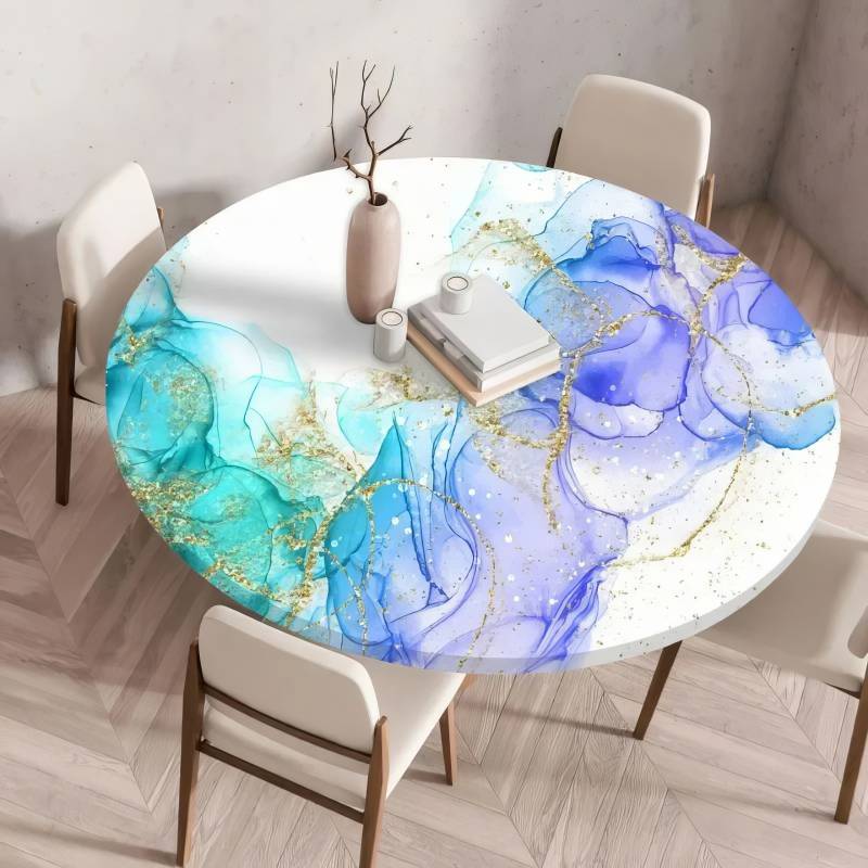 Mantel Elástico Mármol Acuarela Mantel Elástico Mármol Acuarela