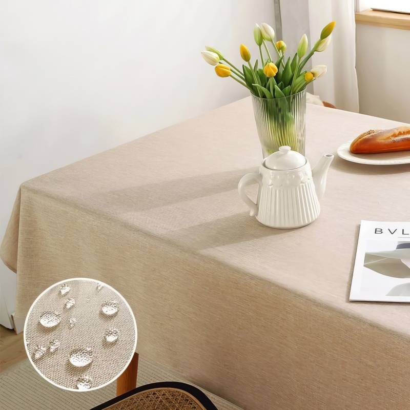 Mantel Impermeable de Algodón y Lino Mantel Impermeable de Algodón y Lino - Imagen 10