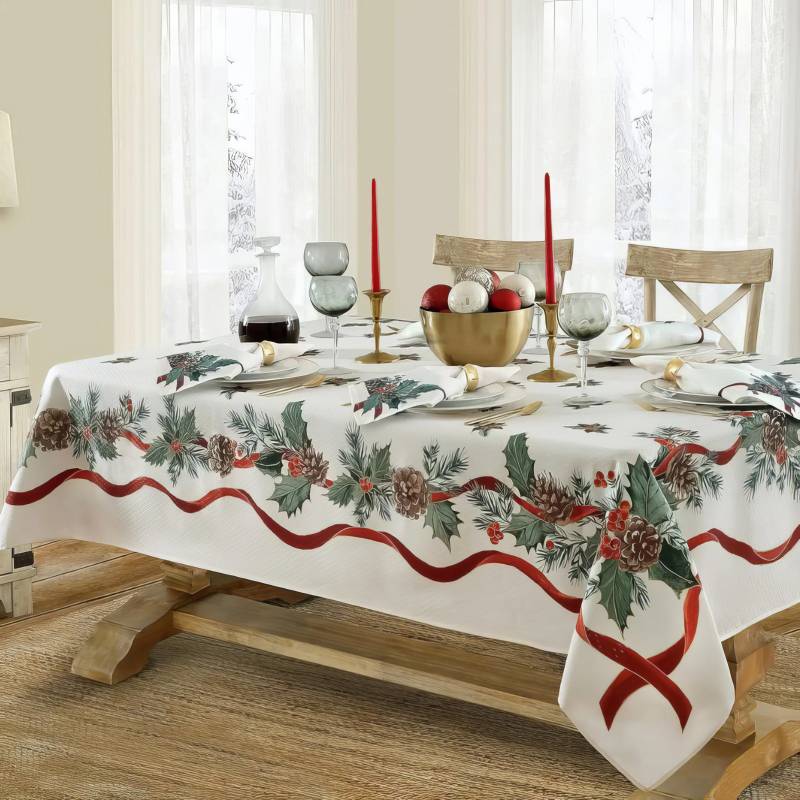 Mantel Antimanchas Pino Navideño Mantel Antimanchas Pino Navideño